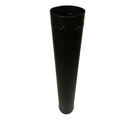 6 in x 36 in Black Single Wall Stove Pipe - Clearance (041626-5)