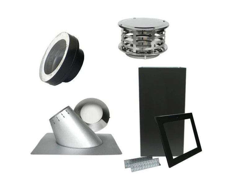 Rock-Vent Insulated Chimney Pipe Ceiling Kit