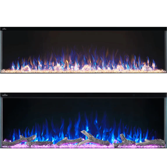Trivista Series 3-sided Linear Electric Fireplace - Image 7