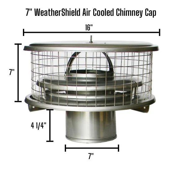 WeatherShield Triple Wall Chimney Cap - Air Cooled - Image 11